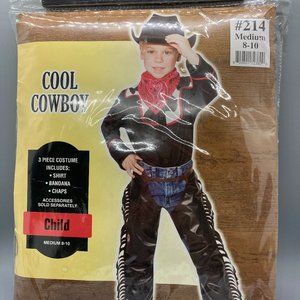 New 3 pc Cool Cowboy Costume for dress-up or Halloween